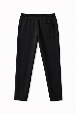 PINTUCK STRAIGHT FIT TROUSER - BLACK