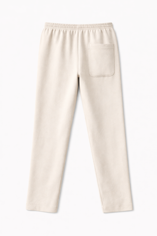 PINTUCK STRAIGHT FIT TROUSER - BEIGE
