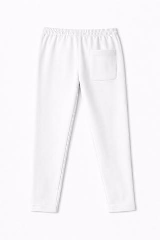 PINTUCK STRAIGHT FIT TROUSER - WHITE