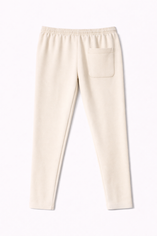 PINTUCK STRAIGHT FIT TROUSER - CREAM