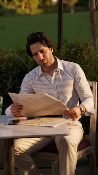STRIPED GREY SHIRT - OLD MONEY