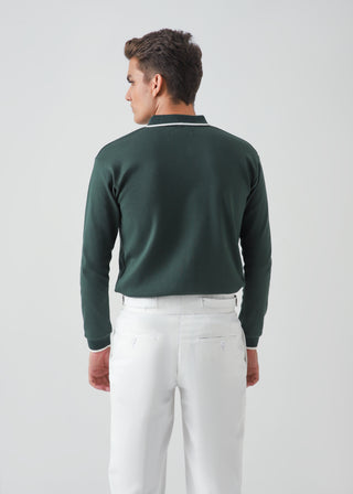 CLASSIC FULL SLEEVES POLO - GREEN