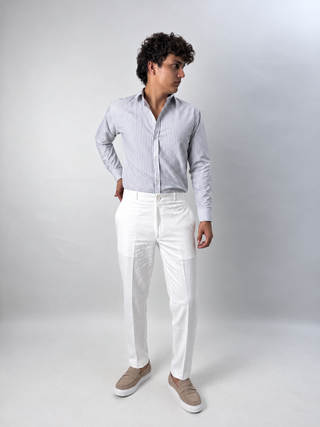 STRIPE GREY SHIRT - OLD MONEY
