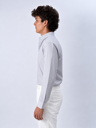 STRIPE GREY SHIRT - OLD MONEY