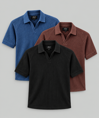 TEXTURED POLO - PACK OF 3