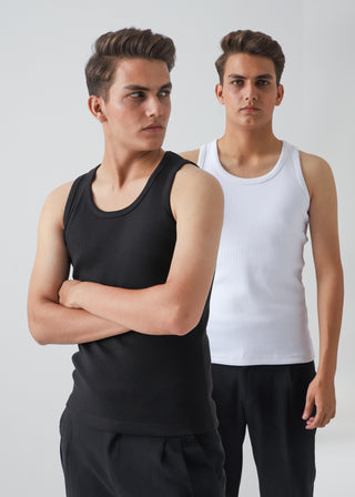 RIBBED TANK TOP - PACK OF 2